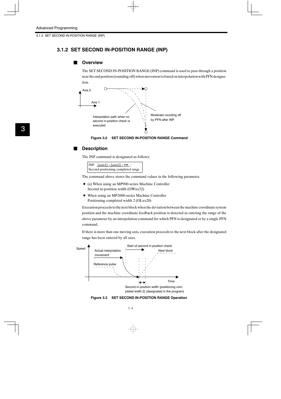 2 set second in-position range (inp) | Yaskawa MP900 Series Motion Programming Manual User Manual | Page 94 / 211