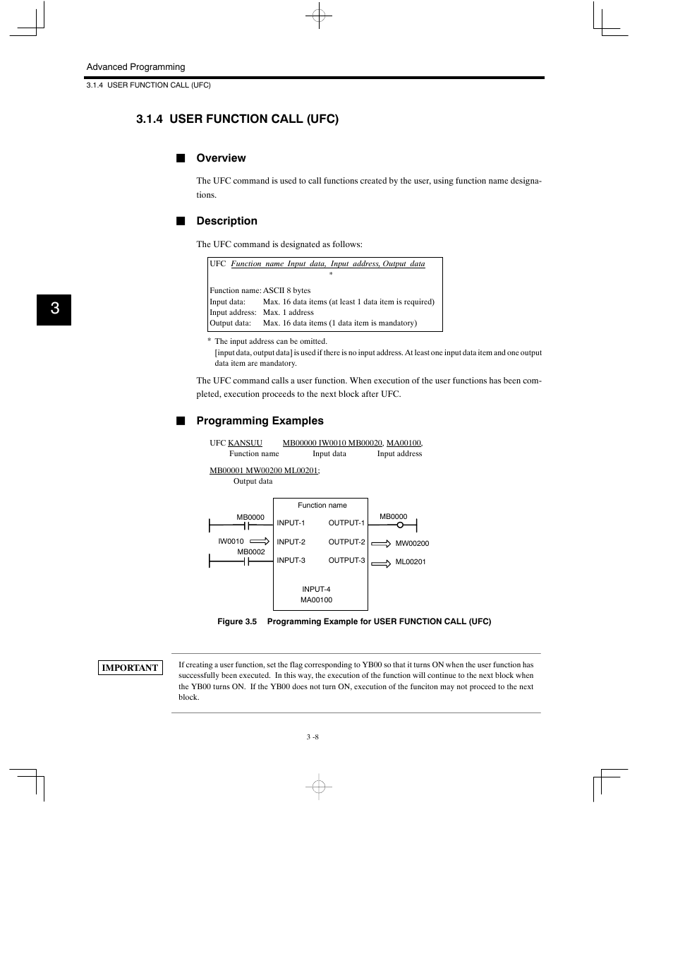 4 user function call (ufc) | Yaskawa MP900 Series Motion Programming Manual User Manual | Page 98 / 211