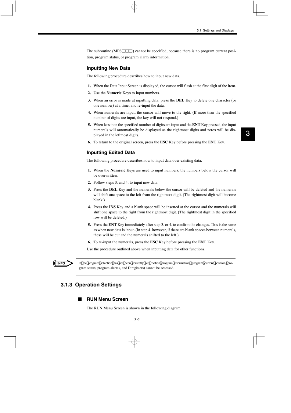 3 operation settings | Yaskawa MP900 Teach Pendant User Manual | Page 36 / 80