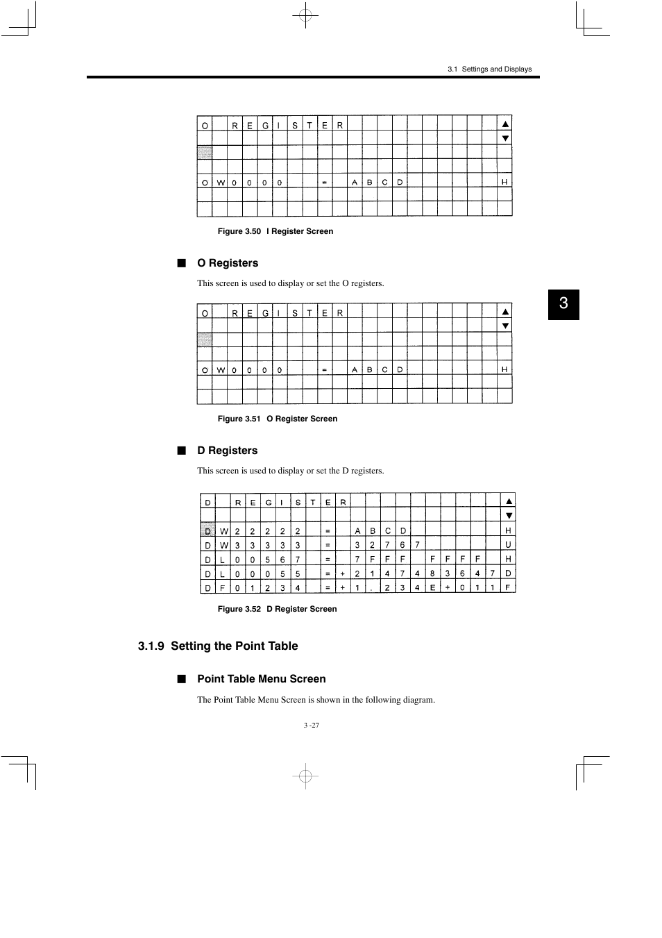 9 setting the point table | Yaskawa MP900 Teach Pendant User Manual | Page 58 / 80