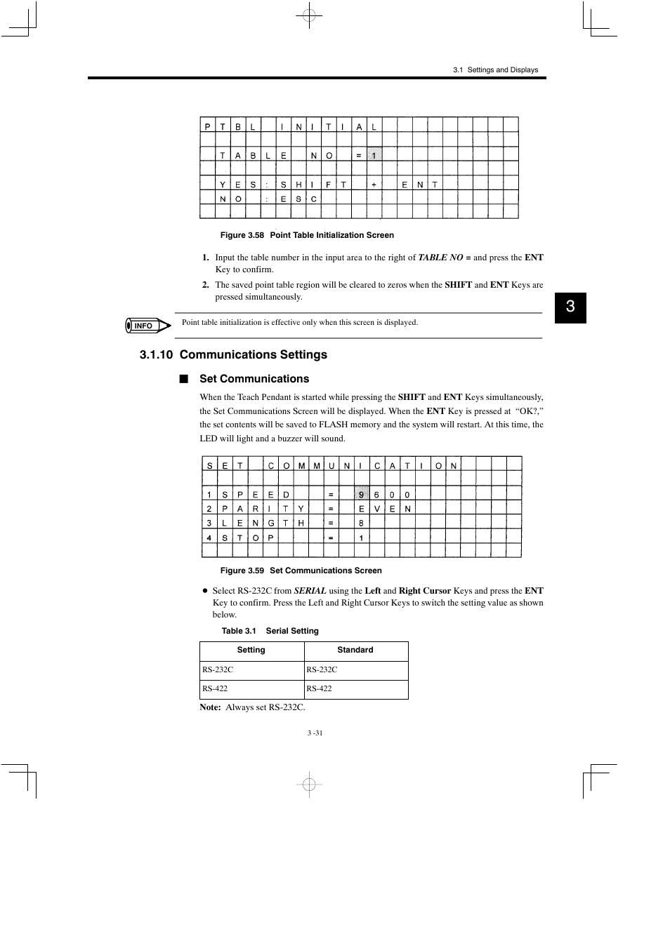 10 communications settings | Yaskawa MP900 Teach Pendant User Manual | Page 62 / 80