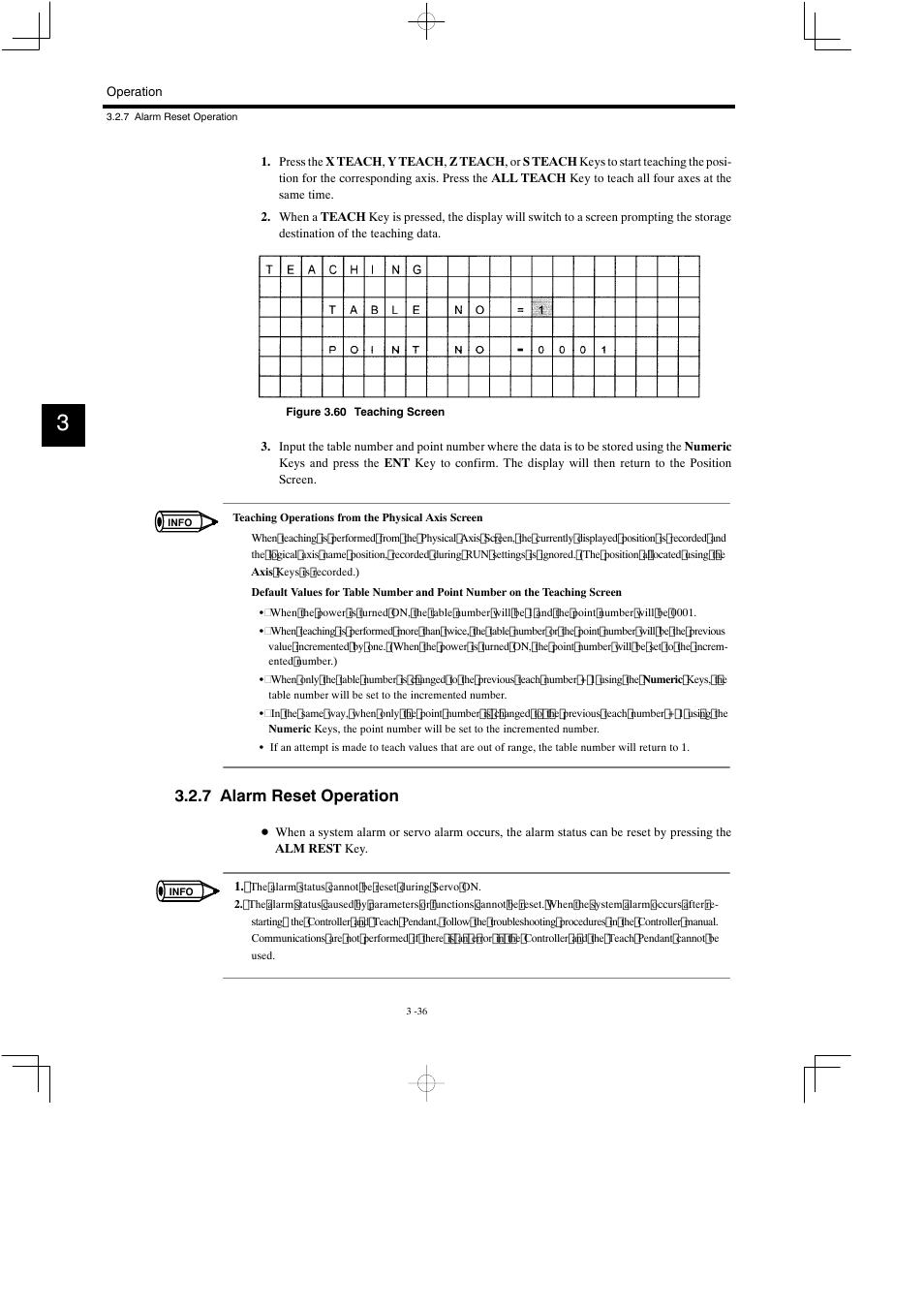 7 alarm reset operation | Yaskawa MP900 Teach Pendant User Manual | Page 67 / 80