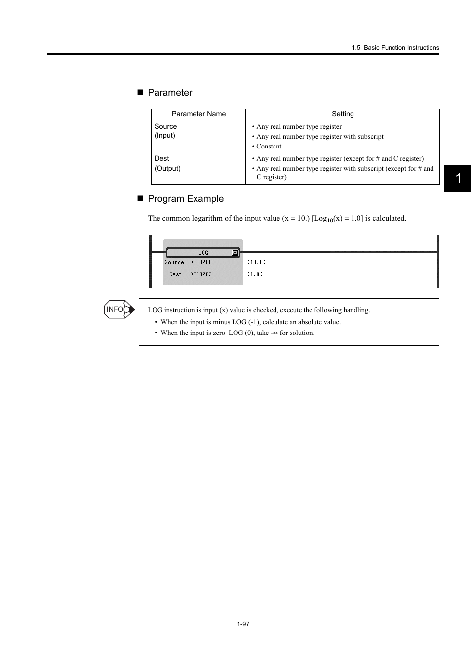 Parameter  program example | Yaskawa MP900 Series Machine Controller New Ladder Editor User Manual | Page 107 / 250