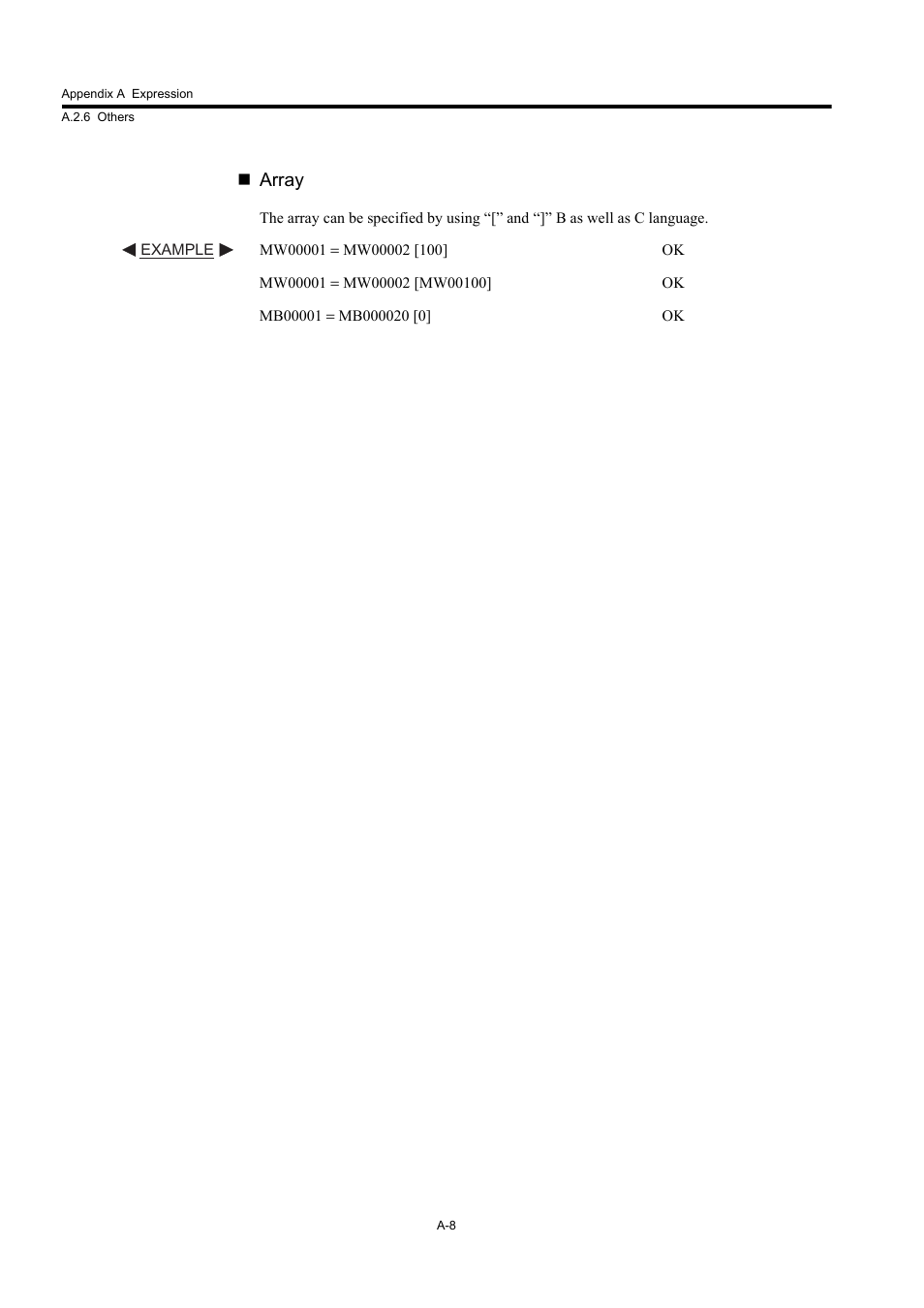 Array | Yaskawa MP900 Series Machine Controller New Ladder Editor User Manual | Page 246 / 250