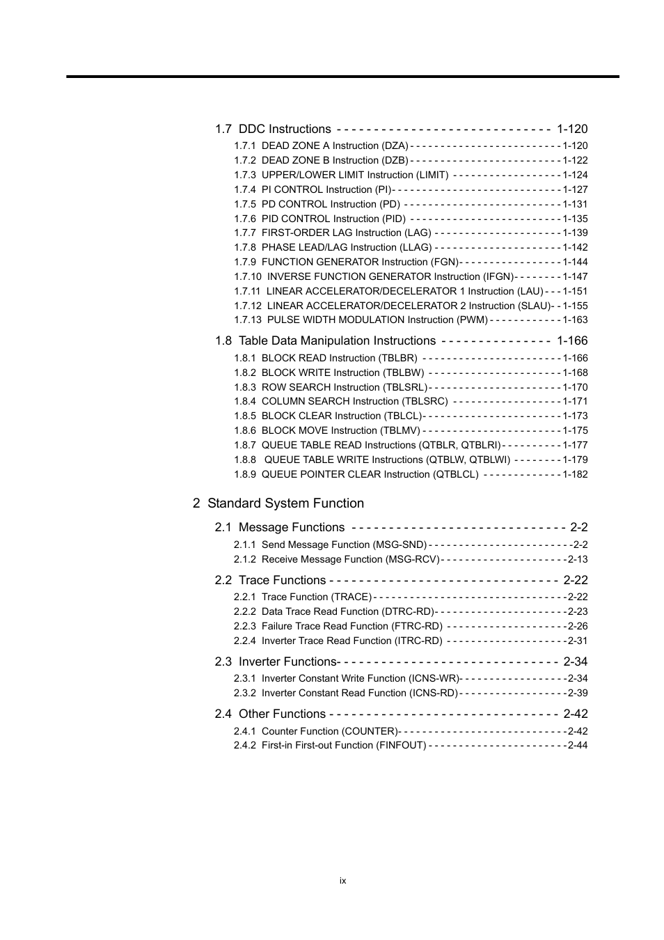 2 standard system function | Yaskawa MP900 Series Machine Controller New Ladder Editor User Manual | Page 9 / 250