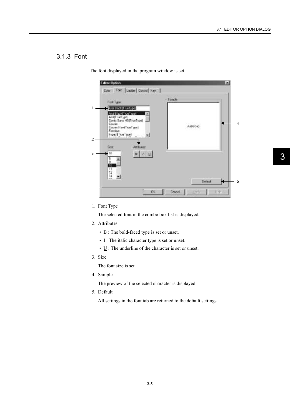 3 font | Yaskawa MP900 Series Machine Controller New Ladder Editor User Manual | Page 103 / 226