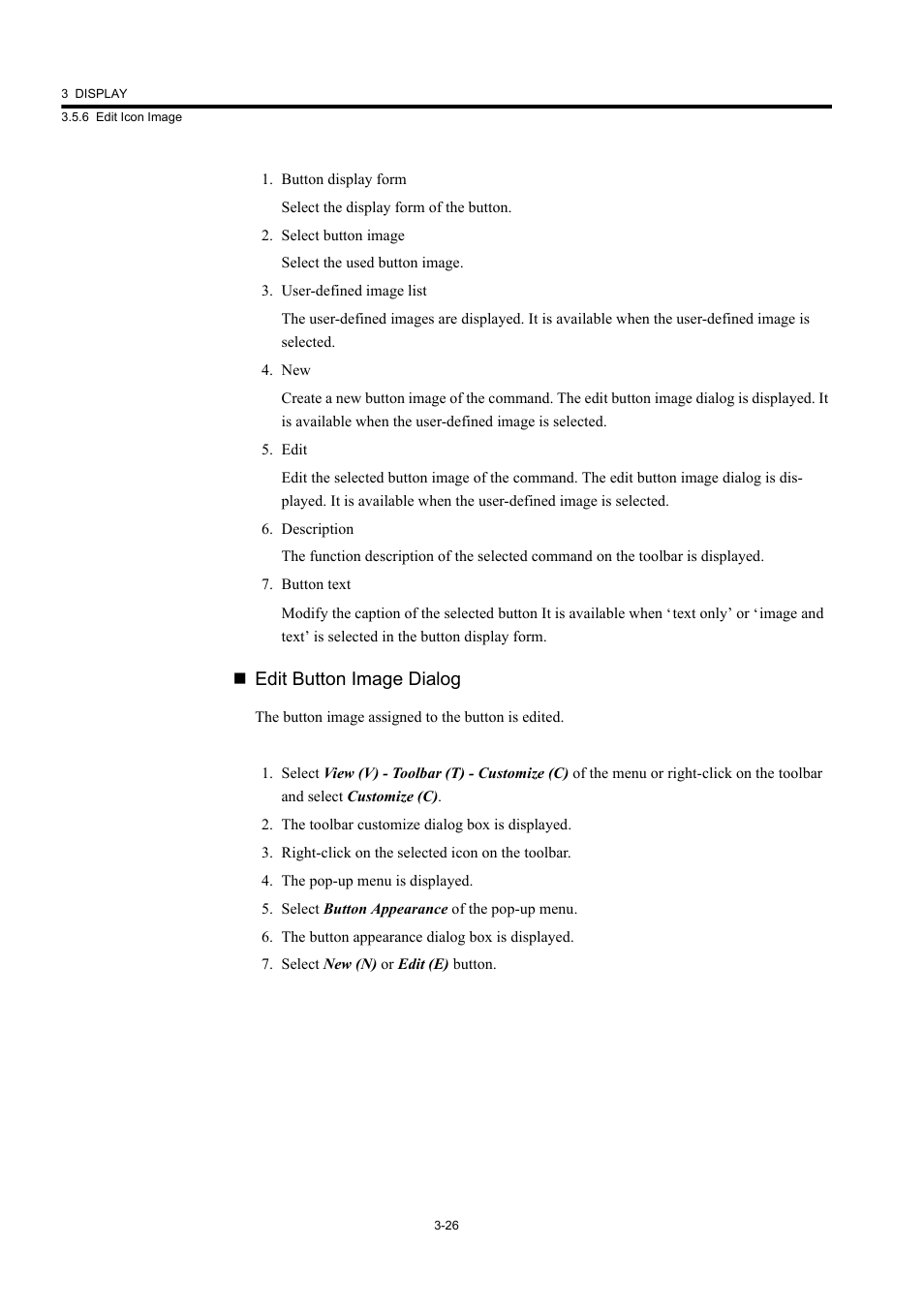 Edit button image dialog | Yaskawa MP900 Series Machine Controller New Ladder Editor User Manual | Page 124 / 226