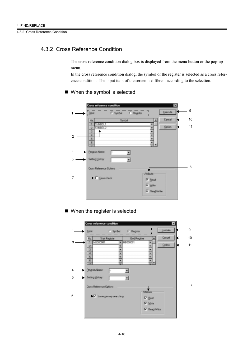2 cross reference condition | Yaskawa MP900 Series Machine Controller New Ladder Editor User Manual | Page 144 / 226