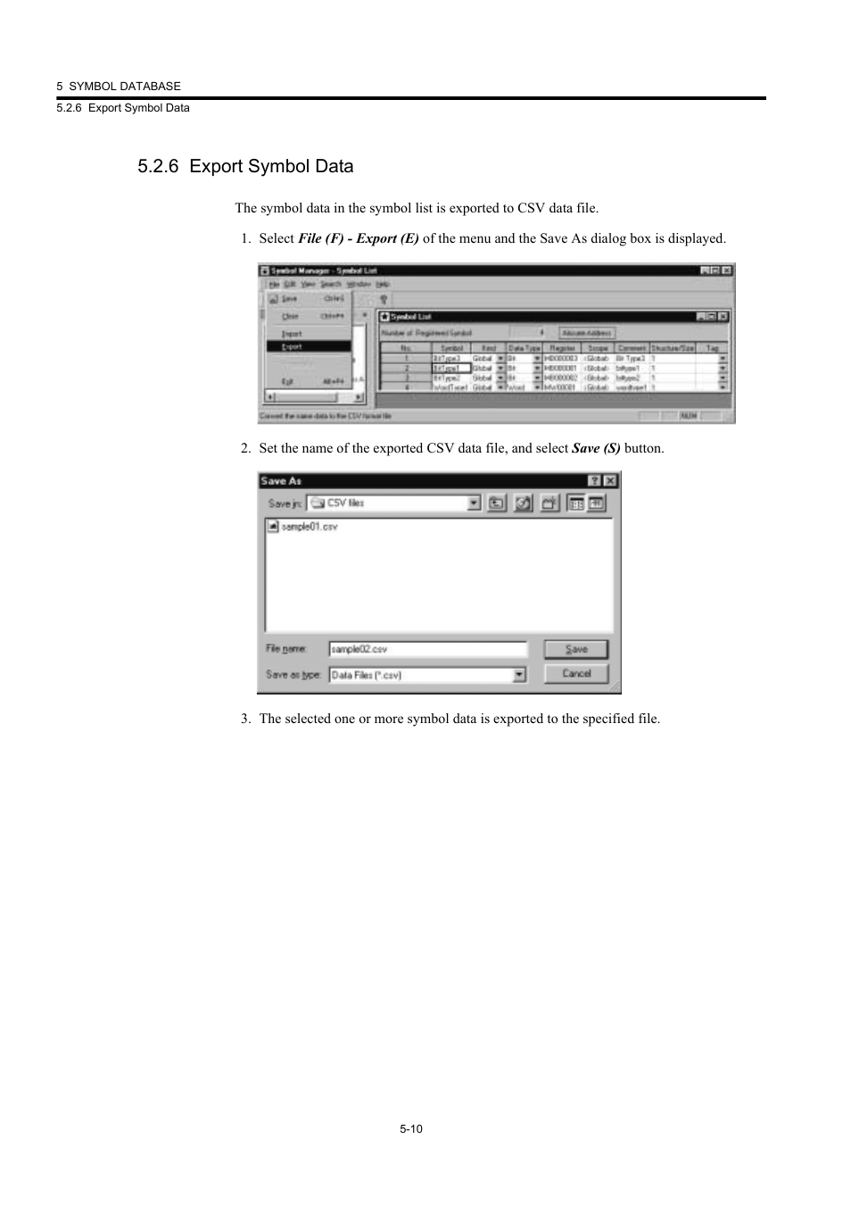 6 export symbol data | Yaskawa MP900 Series Machine Controller New Ladder Editor User Manual | Page 157 / 226