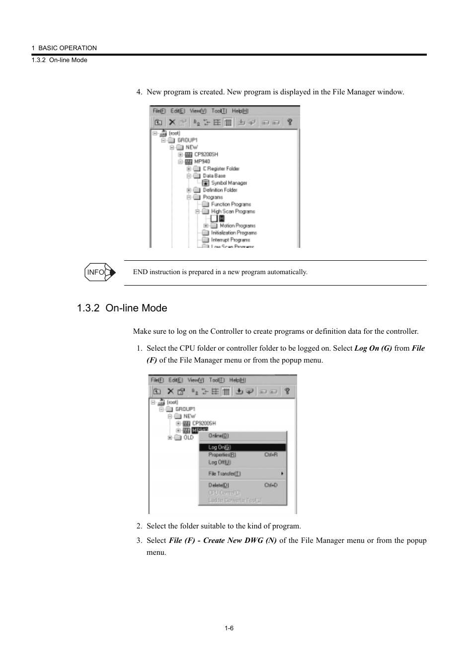 2 on-line mode | Yaskawa MP900 Series Machine Controller New Ladder Editor User Manual | Page 16 / 226
