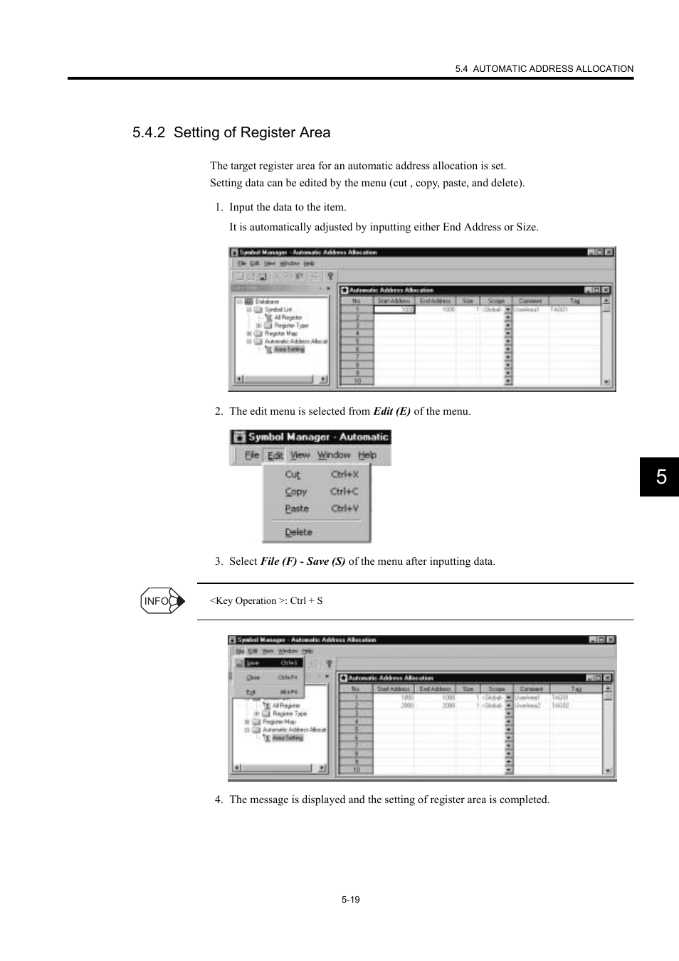 2 setting of register area | Yaskawa MP900 Series Machine Controller New Ladder Editor User Manual | Page 166 / 226