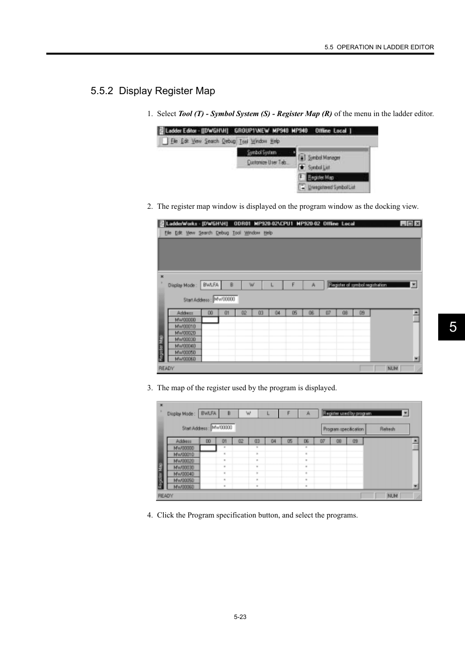 2 display register map | Yaskawa MP900 Series Machine Controller New Ladder Editor User Manual | Page 170 / 226