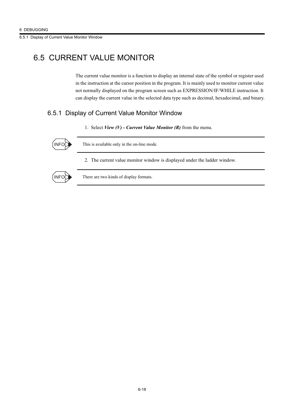 5 current value monitor, 1 display of current value monitor window | Yaskawa MP900 Series Machine Controller New Ladder Editor User Manual | Page 192 / 226