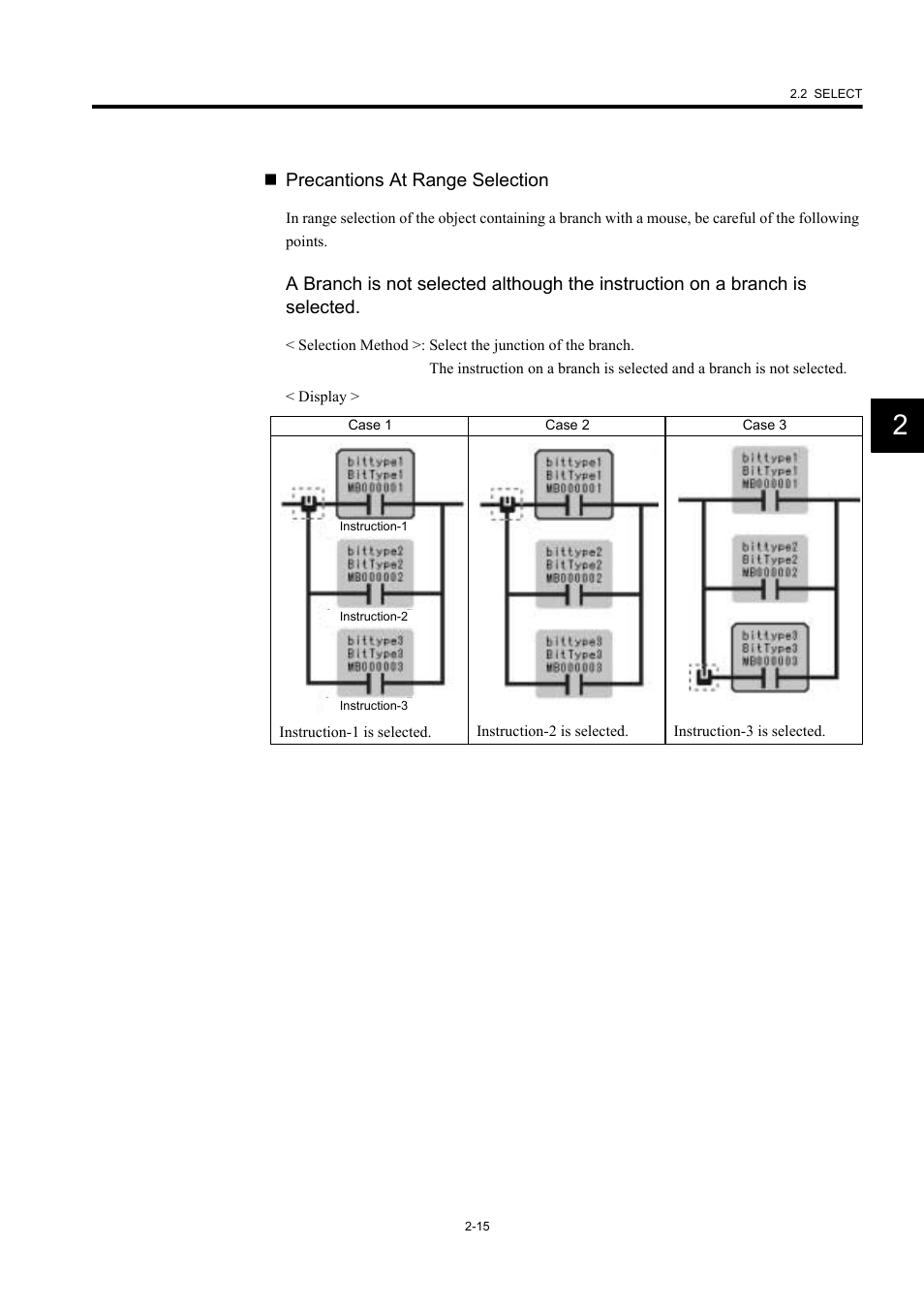 Precantions at range selection | Yaskawa MP900 Series Machine Controller New Ladder Editor User Manual | Page 50 / 226