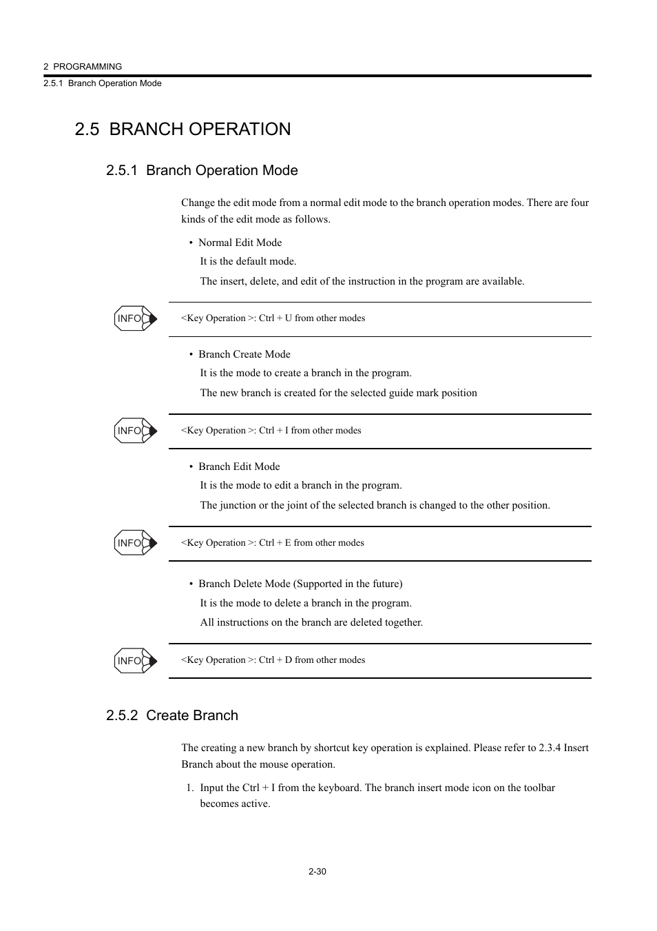 5 branch operation, 1 branch operation mode, 2 create branch | Yaskawa MP900 Series Machine Controller New Ladder Editor User Manual | Page 65 / 226