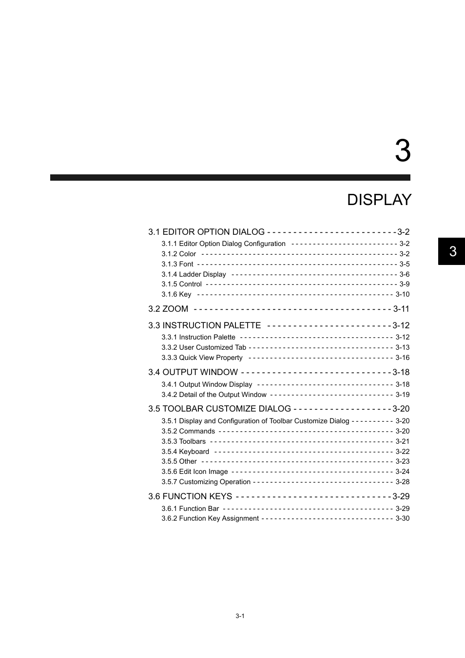 3 display, Display | Yaskawa MP900 Series Machine Controller New Ladder Editor User Manual | Page 99 / 226