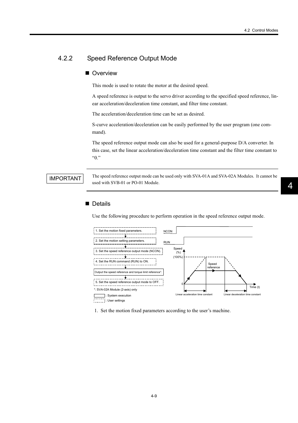 2 speed reference output mode, Overview, Details | Important | Yaskawa MP920 User's Manual Design User Manual | Page 123 / 565