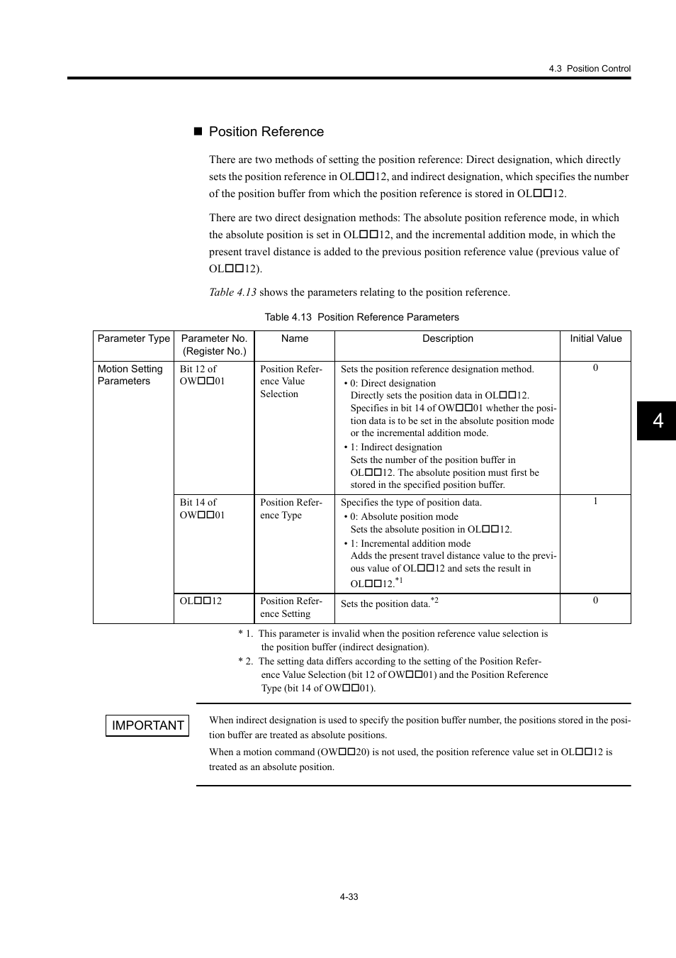 Position reference | Yaskawa MP920 User's Manual Design User Manual | Page 147 / 565