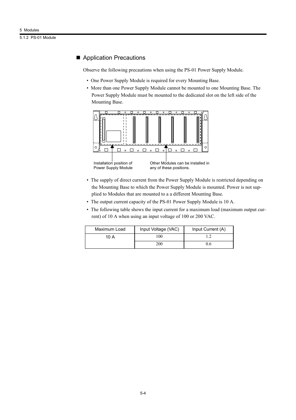 Application precautions | Yaskawa MP920 User's Manual Design User Manual | Page 199 / 565