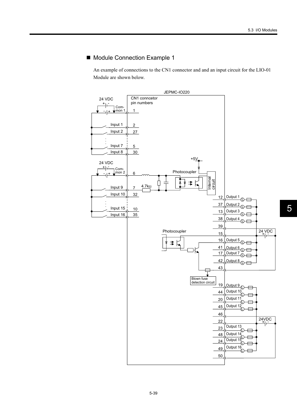 Module connection example 1 | Yaskawa MP920 User's Manual Design User Manual | Page 234 / 565