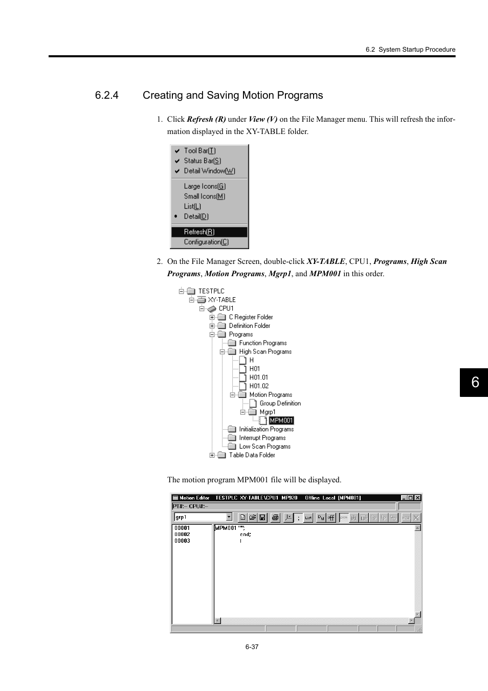 4 creating and saving motion programs | Yaskawa MP920 User's Manual Design User Manual | Page 367 / 565