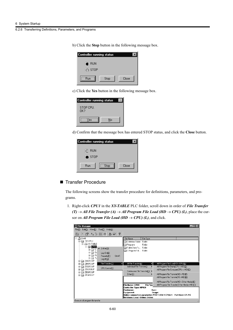 Transfer procedure | Yaskawa MP920 User's Manual Design User Manual | Page 390 / 565