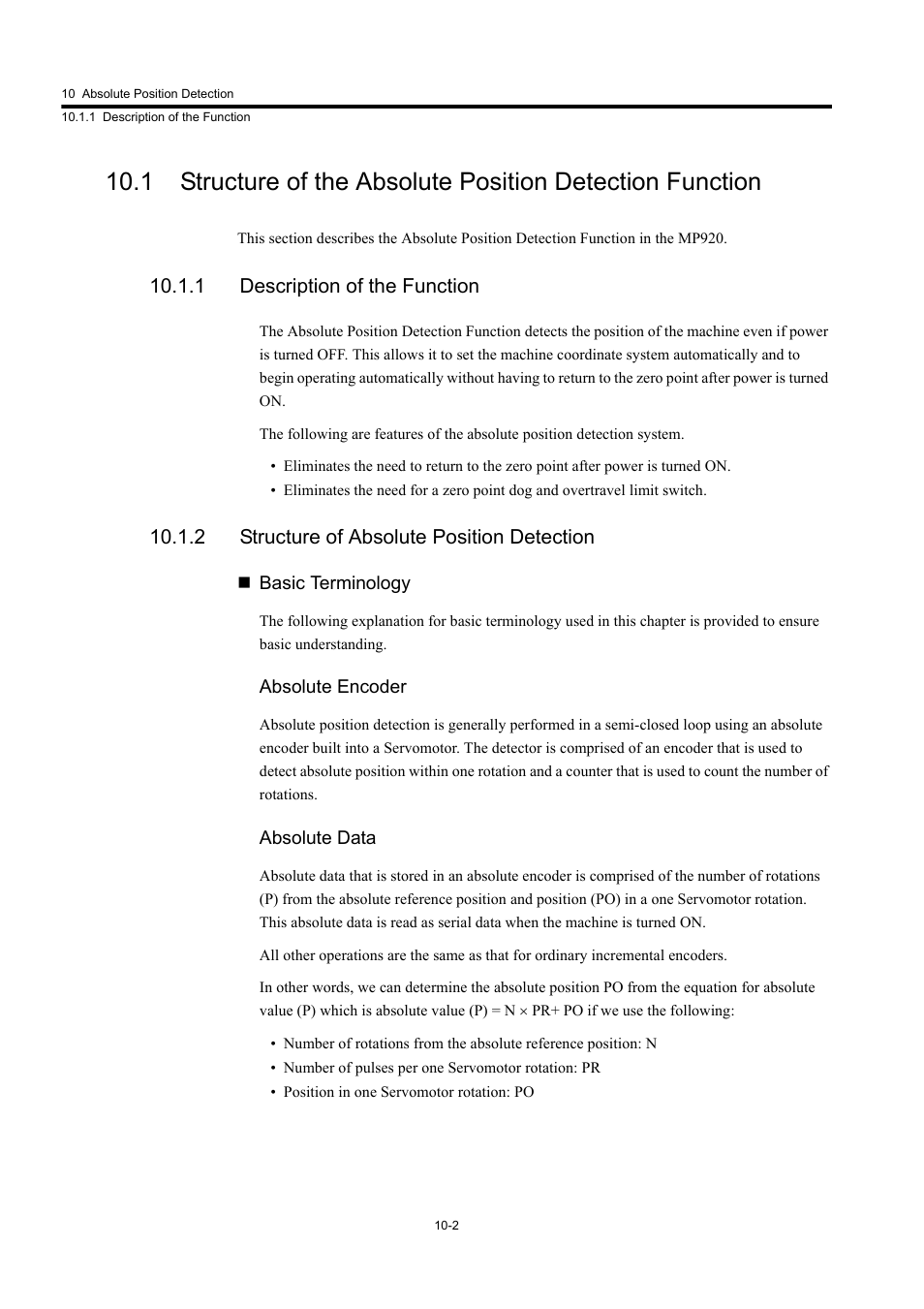 1 description of the function, 2 structure of absolute position detection | Yaskawa MP920 User's Manual Design User Manual | Page 447 / 565