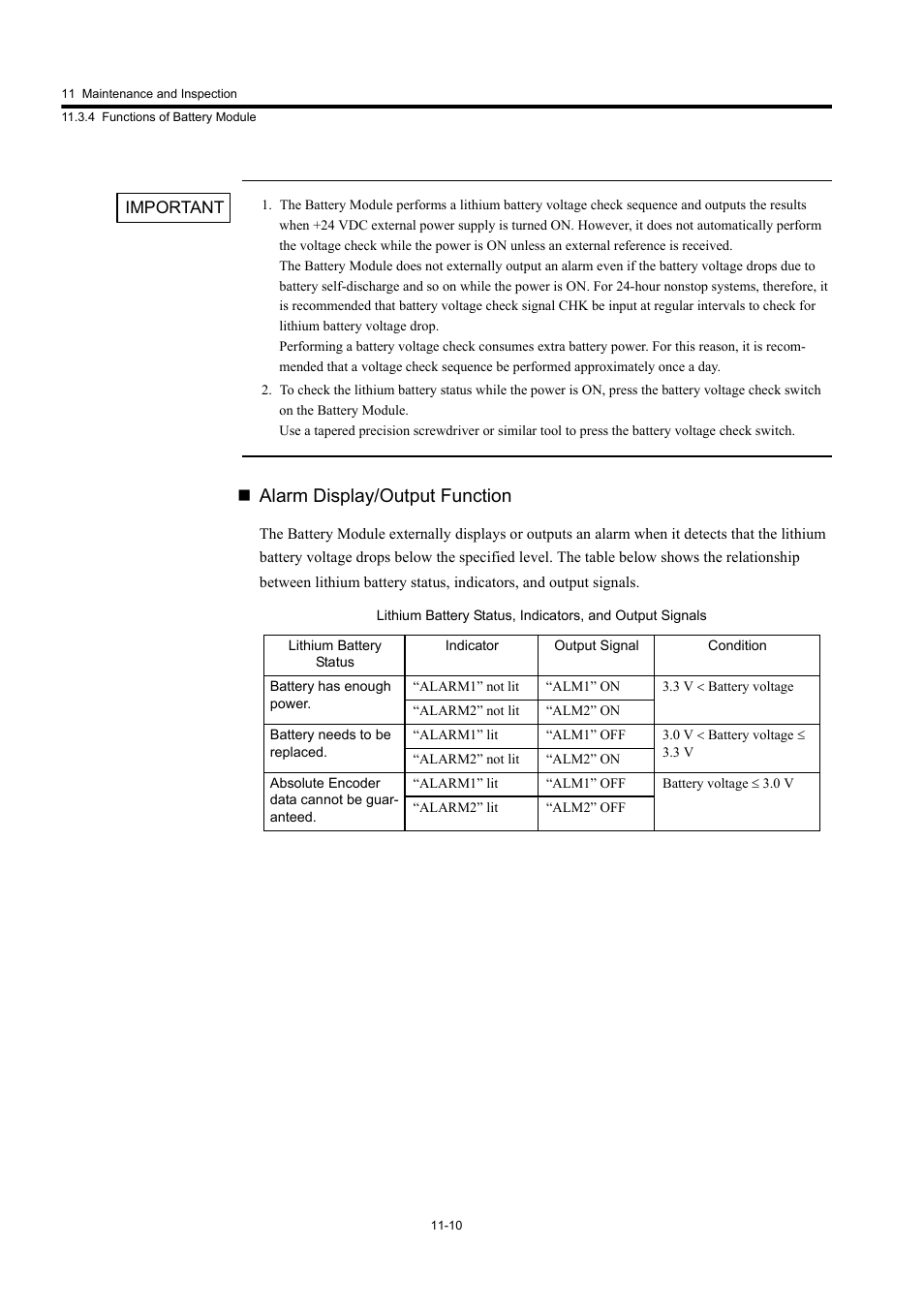 Alarm display/output function | Yaskawa MP920 User's Manual Design User Manual | Page 482 / 565