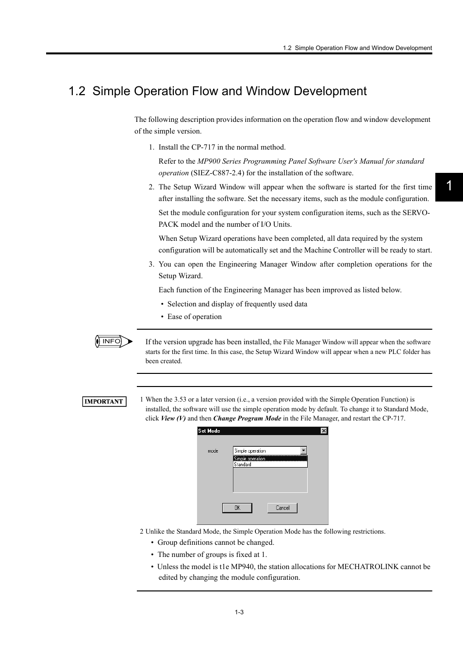 2 simple operation flow and window development | Yaskawa MP900 Series Machine Controller Programming Panel for Simple Operation User Manual | Page 11 / 140