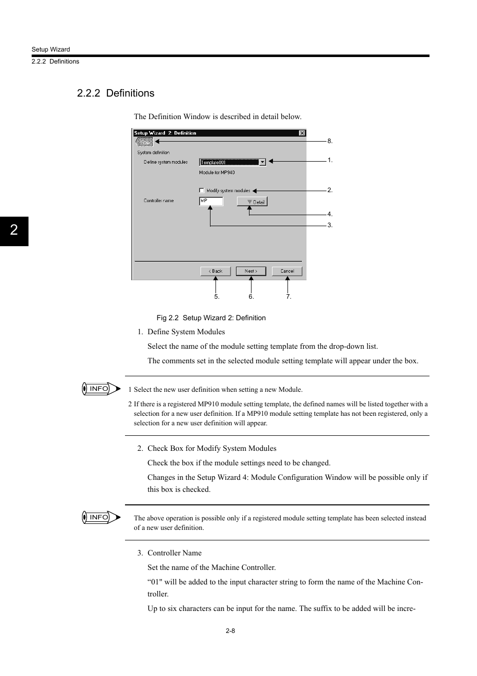 2 definitions | Yaskawa MP900 Series Machine Controller Programming Panel for Simple Operation User Manual | Page 20 / 140