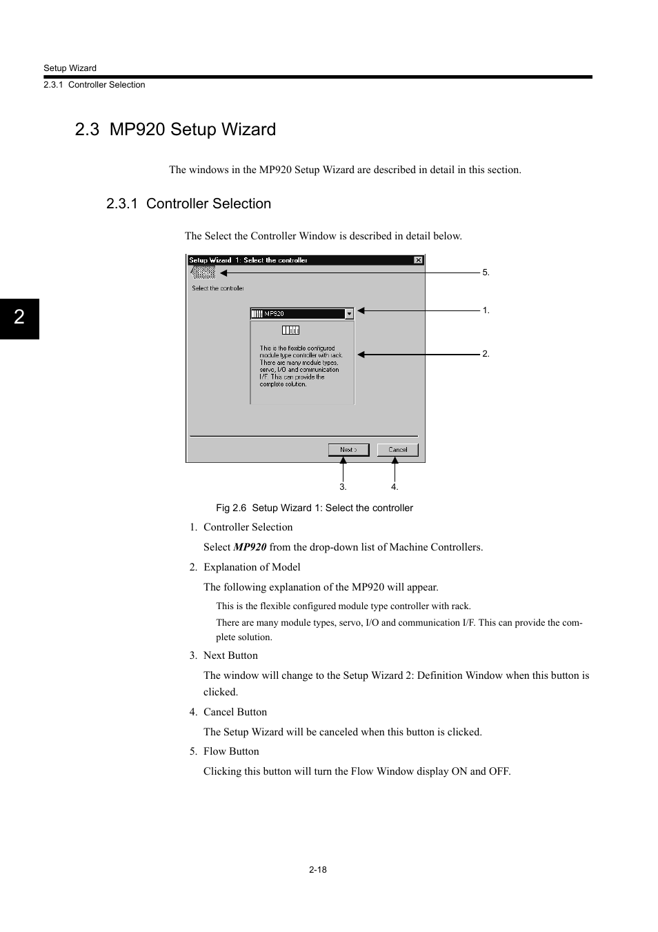 3 mp920 setup wizard, 1 controller selection | Yaskawa MP900 Series Machine Controller Programming Panel for Simple Operation User Manual | Page 30 / 140