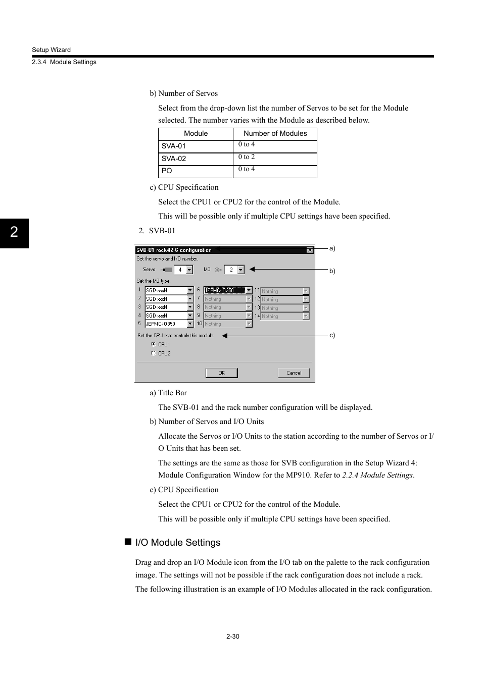 I/o module settings | Yaskawa MP900 Series Machine Controller Programming Panel for Simple Operation User Manual | Page 42 / 140