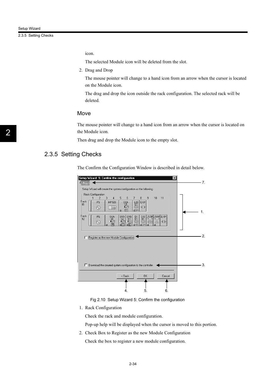 5 setting checks, Move | Yaskawa MP900 Series Machine Controller Programming Panel for Simple Operation User Manual | Page 46 / 140