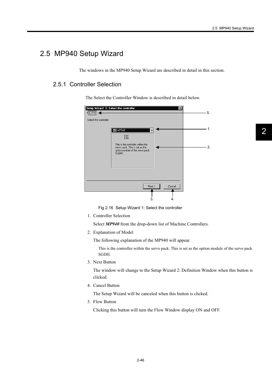 5 mp940 setup wizard, 1 controller selection | Yaskawa MP900 Series Machine Controller Programming Panel for Simple Operation User Manual | Page 58 / 140