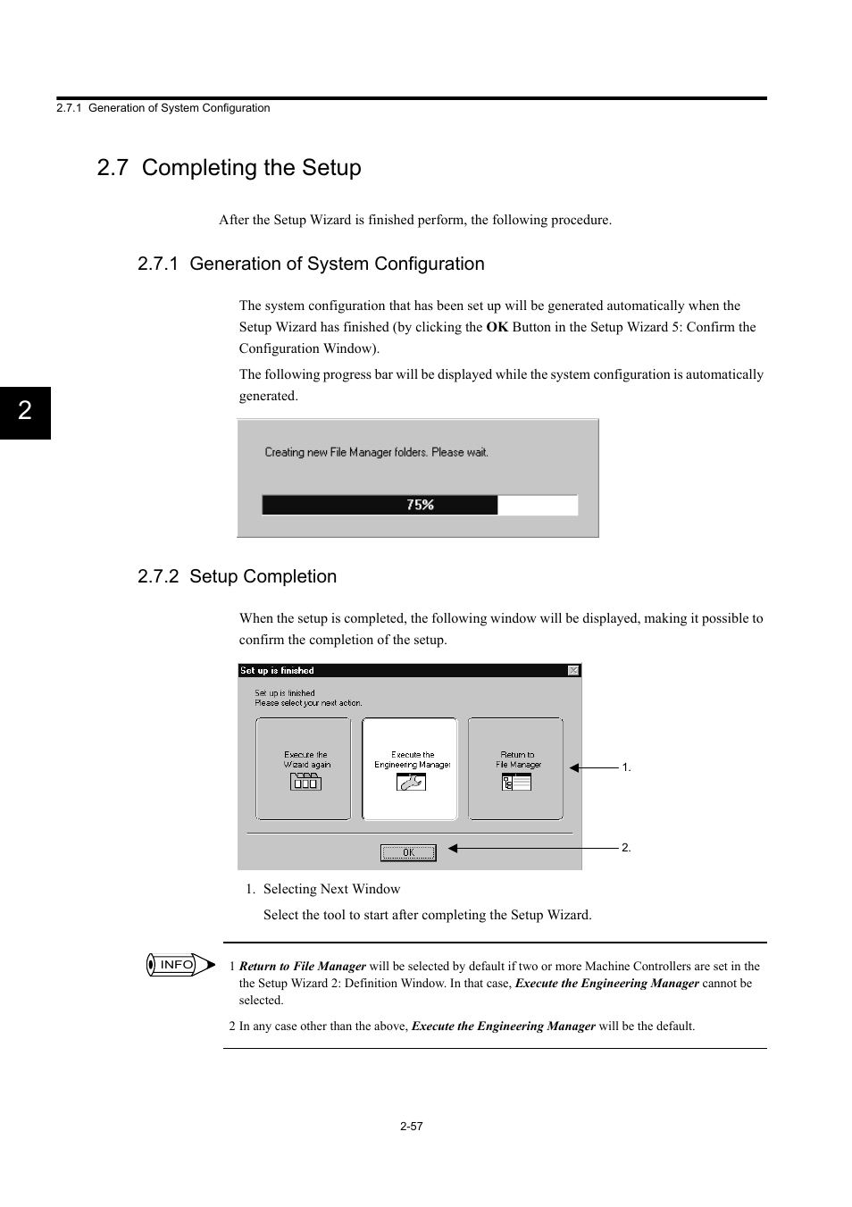 7 completing the setup, 1 generation of system configuration, 2 setup completion | Yaskawa MP900 Series Machine Controller Programming Panel for Simple Operation User Manual | Page 69 / 140
