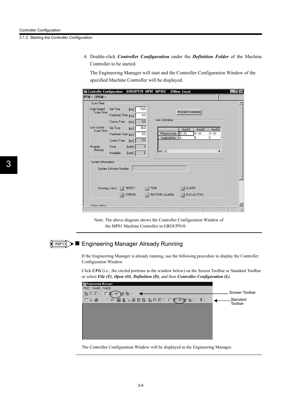 Engineering manager already running | Yaskawa MP900 Series Machine Controller Programming Panel for Simple Operation User Manual | Page 74 / 140