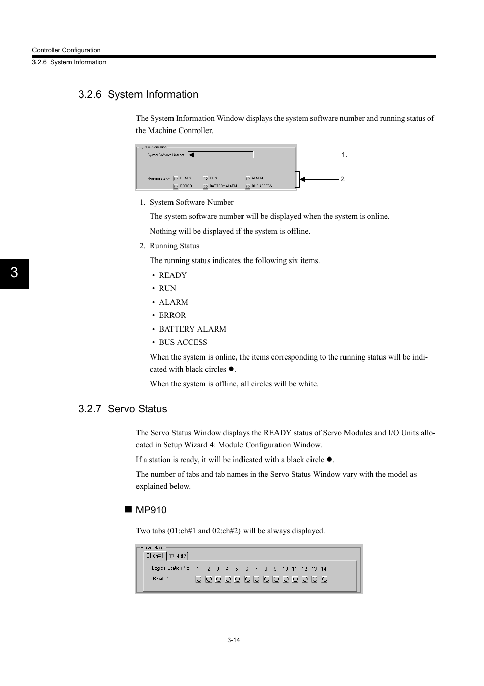 6 system information, 7 servo status | Yaskawa MP900 Series Machine Controller Programming Panel for Simple Operation User Manual | Page 84 / 140