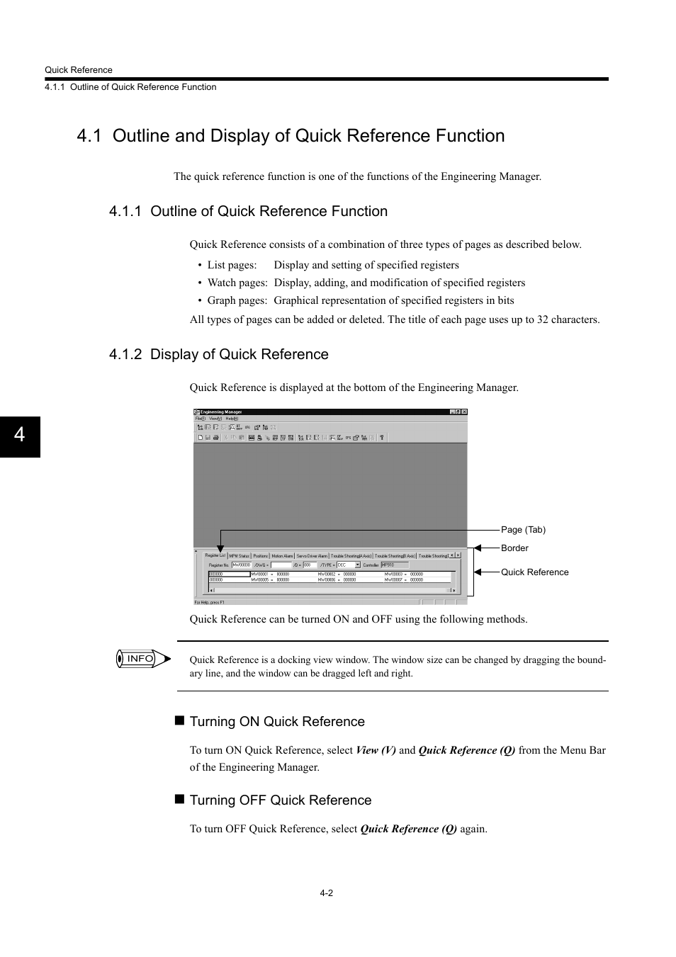 1 outline and display of quick reference function, 1 outline of quick reference function, 2 display of quick reference | Yaskawa MP900 Series Machine Controller Programming Panel for Simple Operation User Manual | Page 87 / 140