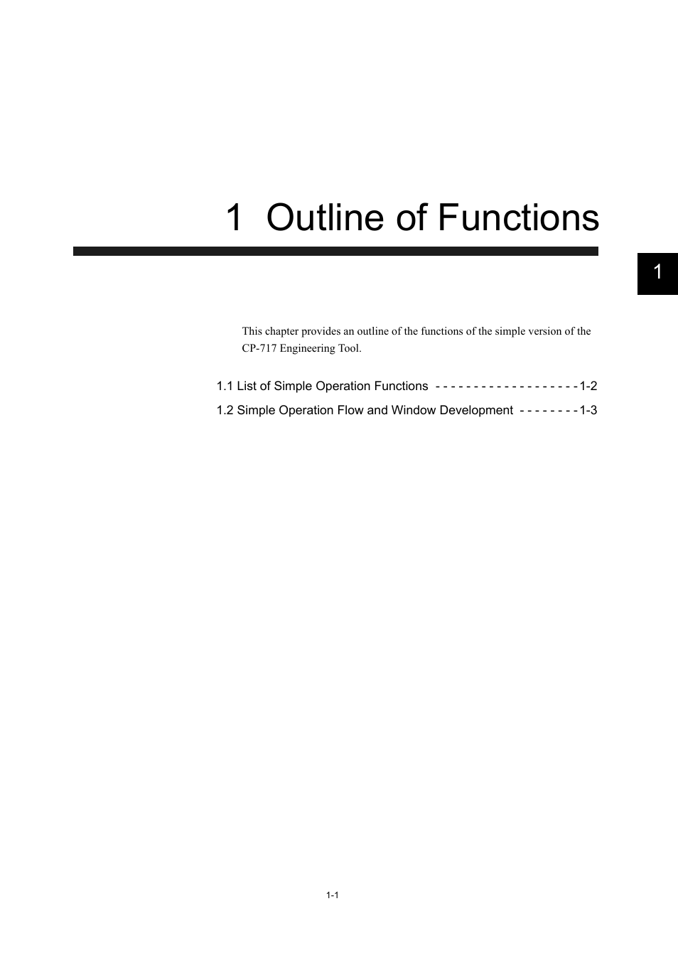 1 outline of functions | Yaskawa MP900 Series Machine Controller Programming Panel for Simple Operation User Manual | Page 9 / 140