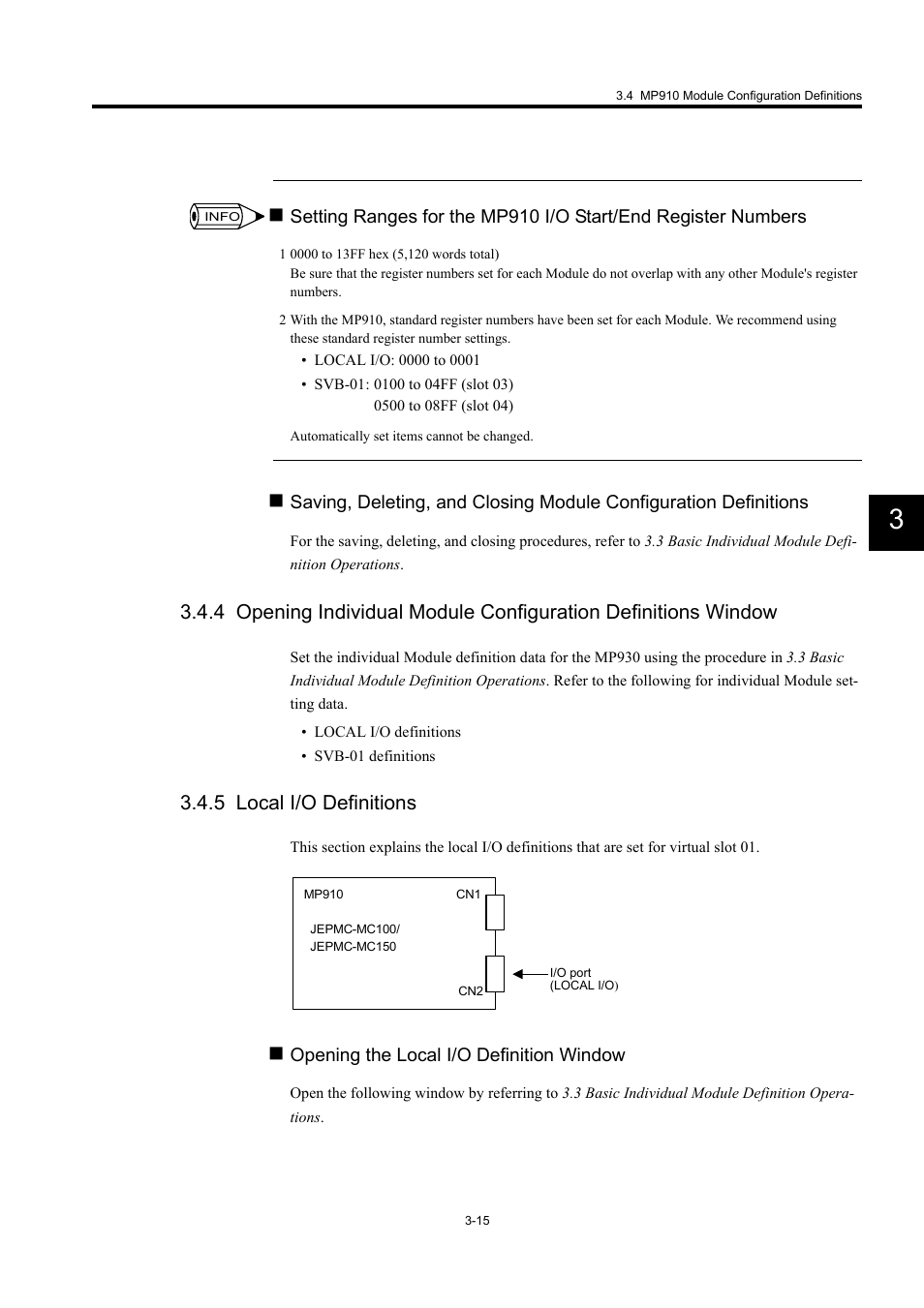 5 local i/o definitions | Yaskawa MP900 Series Machine Controller for Standard Operation User Manual | Page 110 / 509