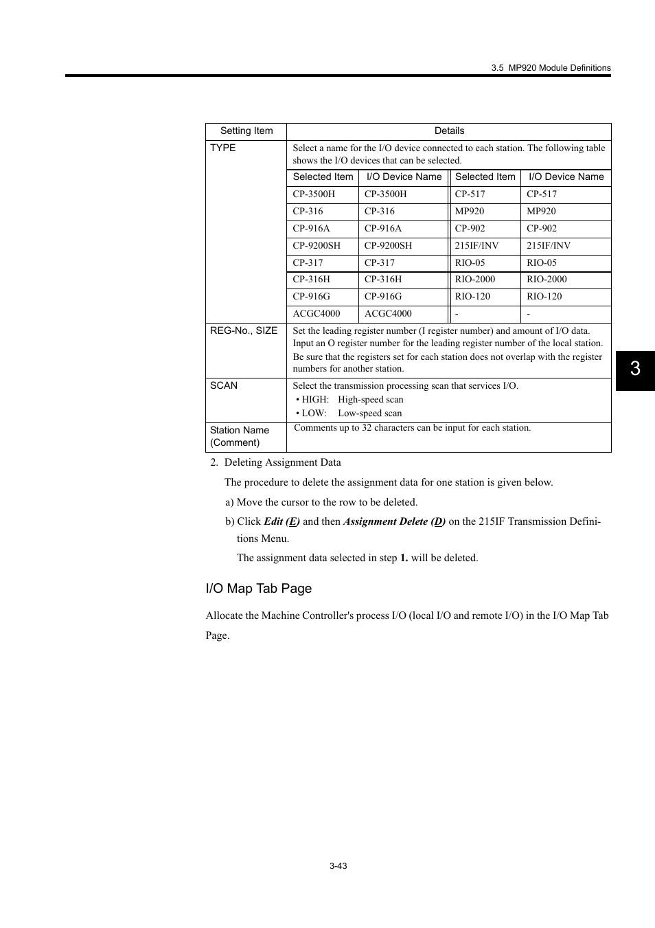 I/o map tab page | Yaskawa MP900 Series Machine Controller for Standard Operation User Manual | Page 138 / 509
