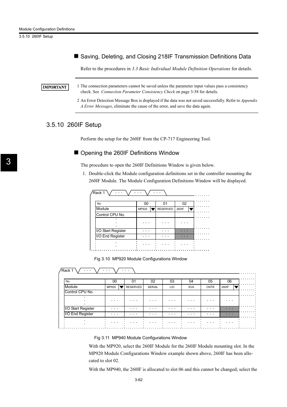 10 260if setup, Opening the 260if definitions window | Yaskawa MP900 Series Machine Controller for Standard Operation User Manual | Page 157 / 509