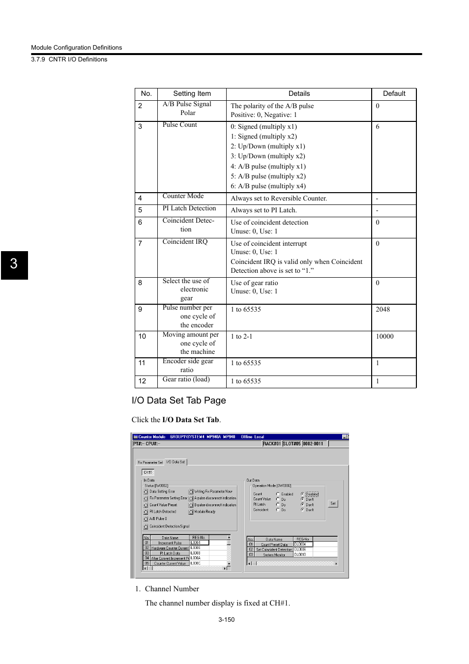 I/o data set tab page | Yaskawa MP900 Series Machine Controller for Standard Operation User Manual | Page 245 / 509