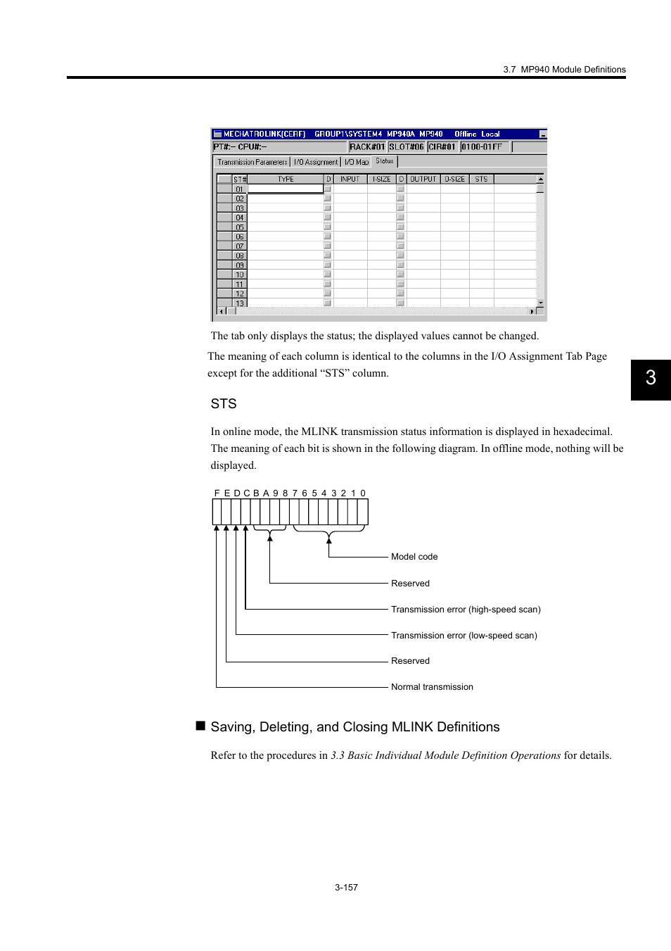 Saving, deleting, and closing mlink definitions | Yaskawa MP900 Series Machine Controller for Standard Operation User Manual | Page 252 / 509