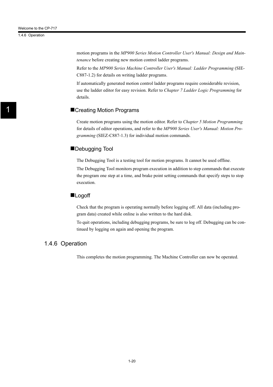 6 operation | Yaskawa MP900 Series Machine Controller for Standard Operation User Manual | Page 33 / 509