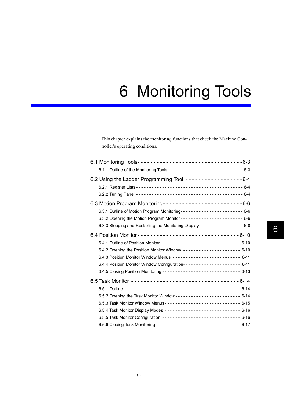 6 monitoring tools | Yaskawa MP900 Series Machine Controller for Standard Operation User Manual | Page 345 / 509