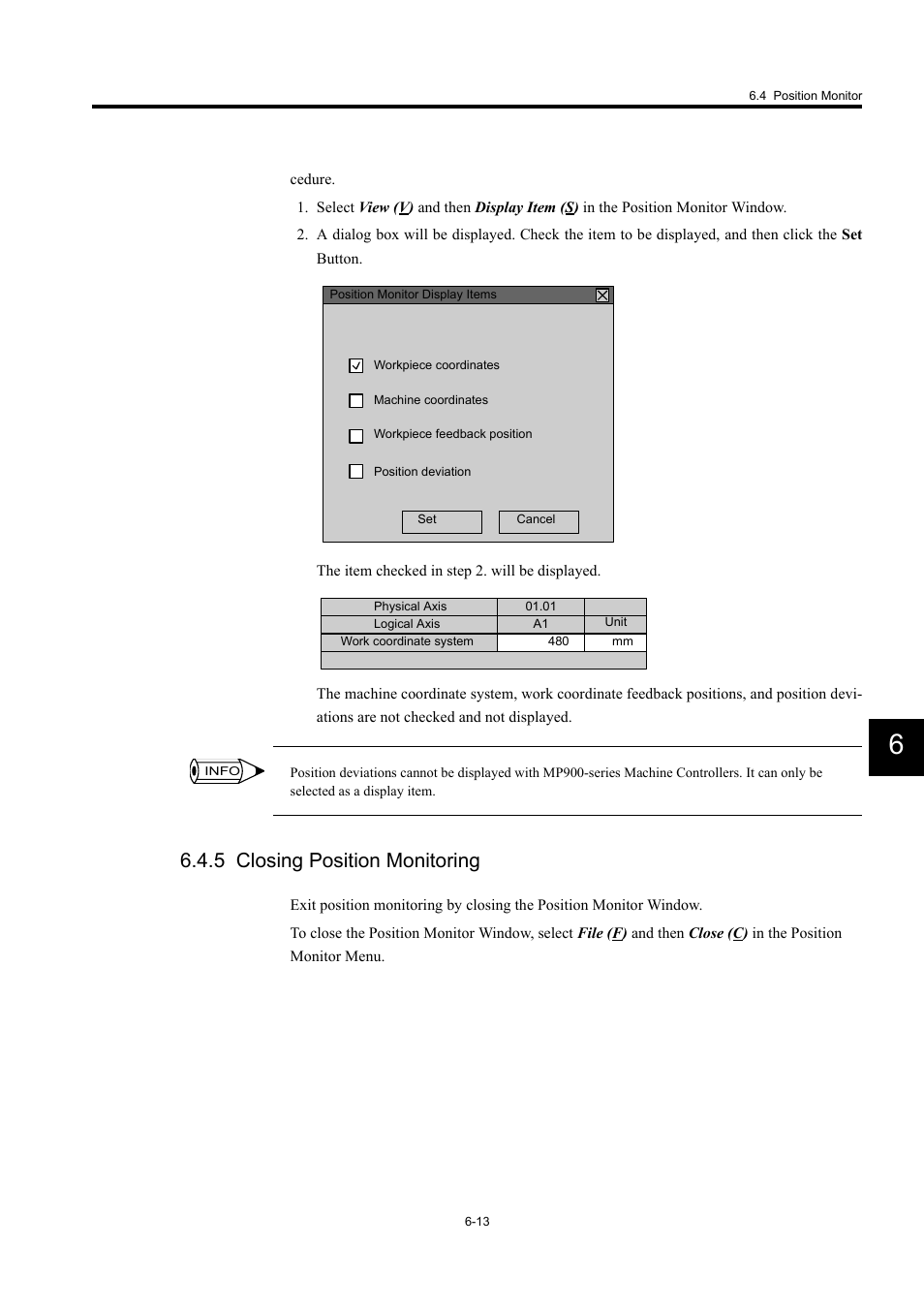 5 closing position monitoring | Yaskawa MP900 Series Machine Controller for Standard Operation User Manual | Page 357 / 509