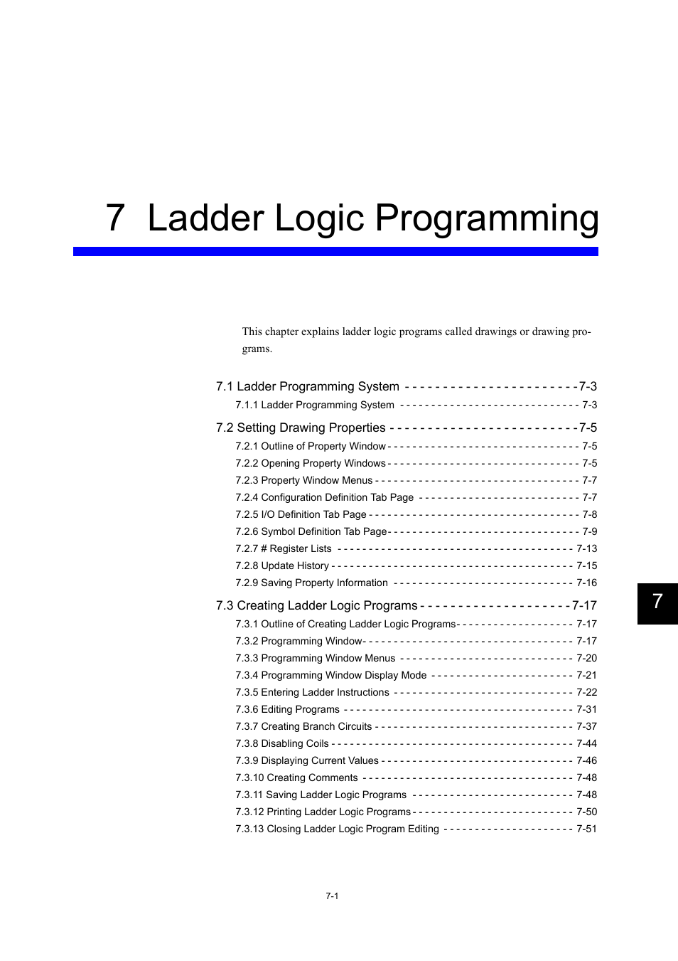 7 ladder logic programming | Yaskawa MP900 Series Machine Controller for Standard Operation User Manual | Page 368 / 509