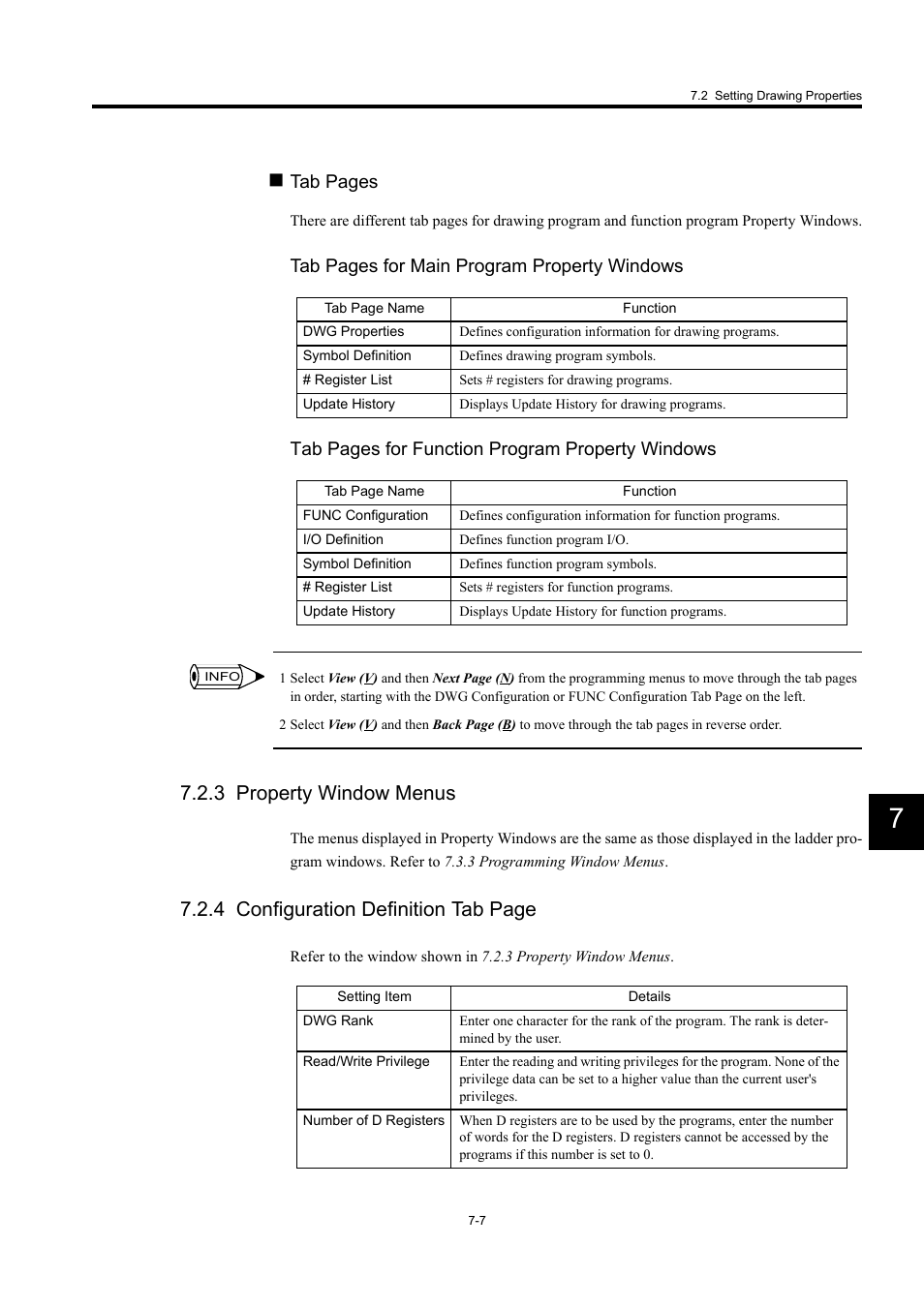 3 property window menus, 4 configuration definition tab page, Tab pages | Yaskawa MP900 Series Machine Controller for Standard Operation User Manual | Page 374 / 509