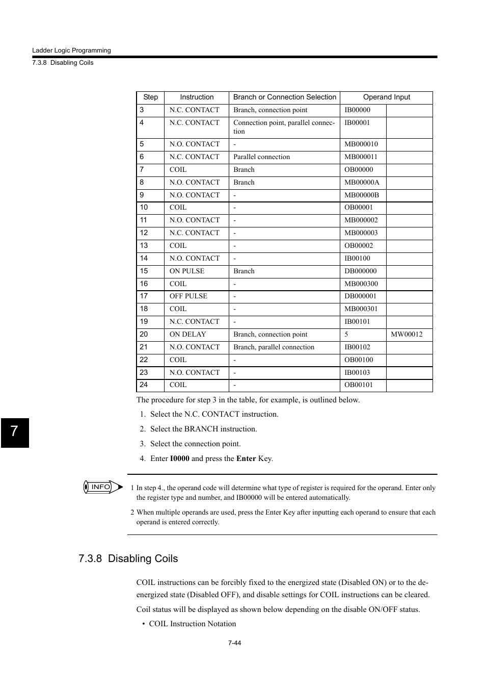 8 disabling coils | Yaskawa MP900 Series Machine Controller for Standard Operation User Manual | Page 411 / 509